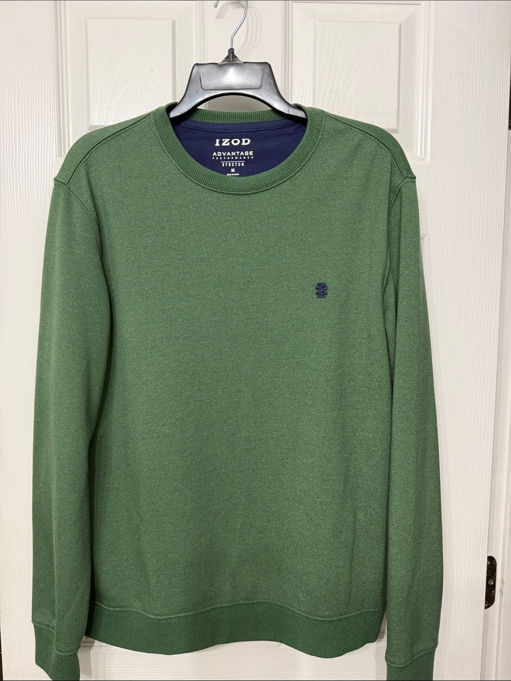 Izod Heathered Forest Green Crewneck Sweatshirt